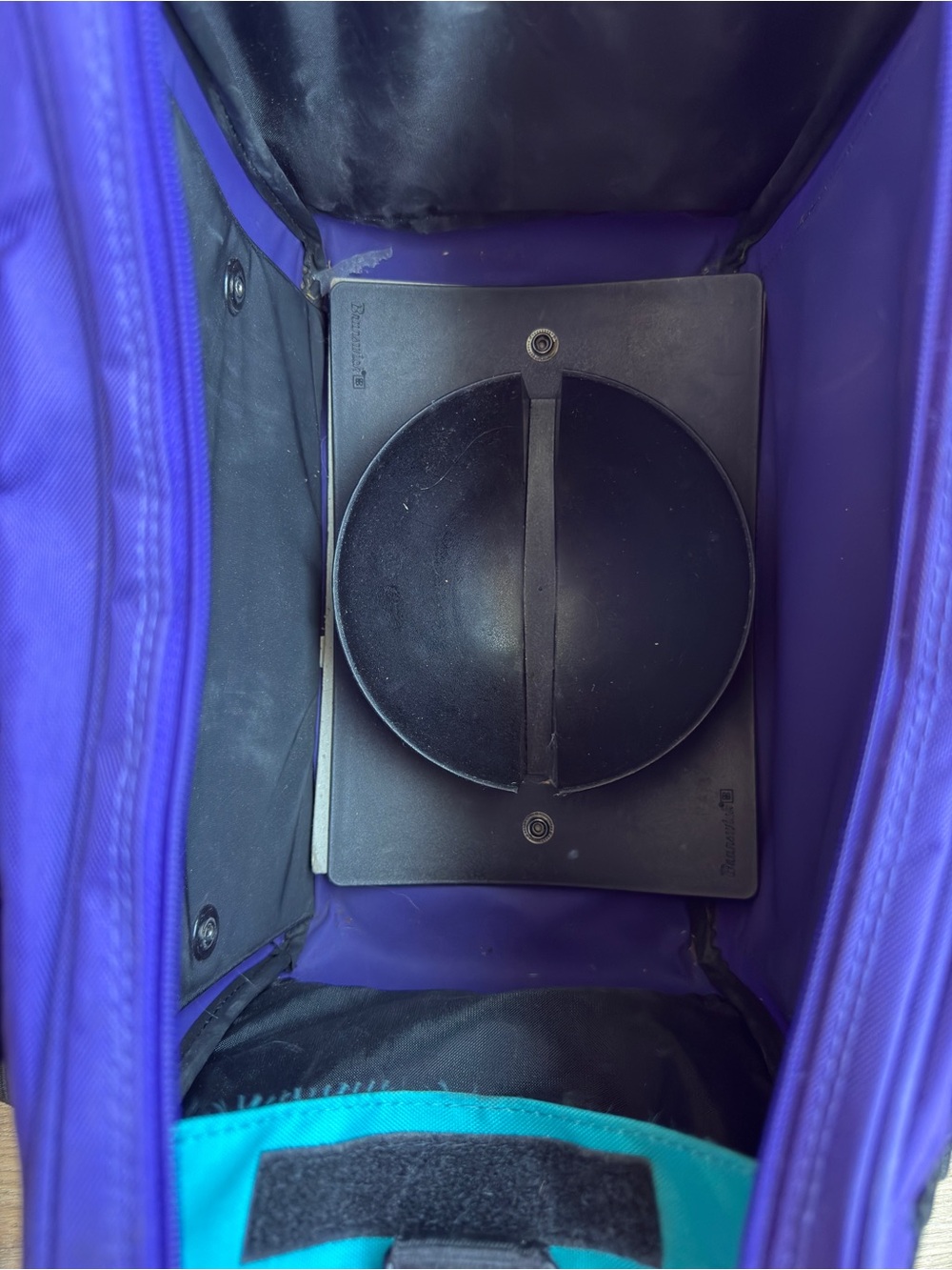 Vintage 90s Brunswick Bowling Bag Purple Teal Retro Bowling Core Gym Travel Tote - Picture 5 of 14